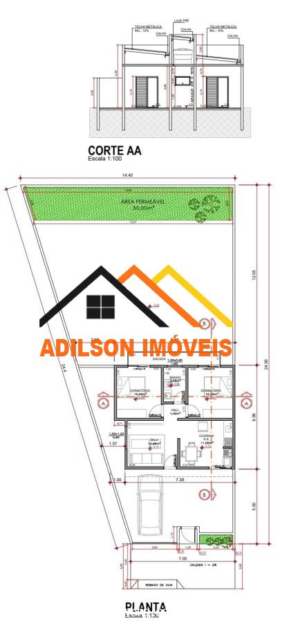 Casa, 2 quartos, 54 m² - Foto 1